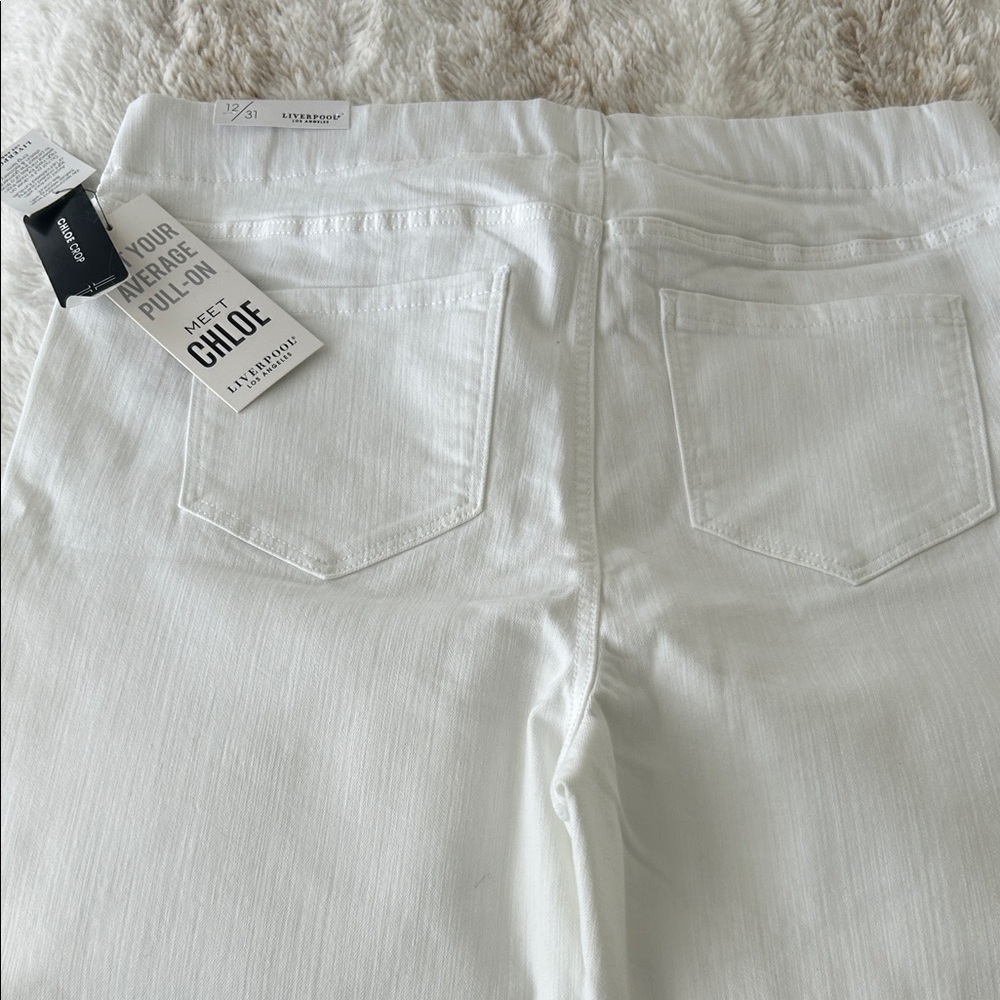 Liverpool White Cropped Ankle Jeans - Picture 5 of 6